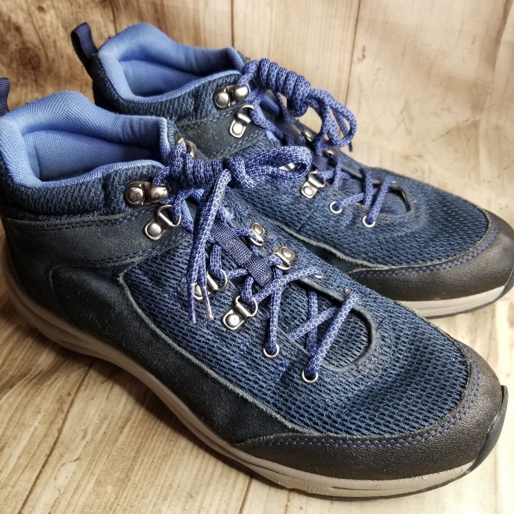 Vionic Cypress Blue Orthopedic Hiking Boots Size 8